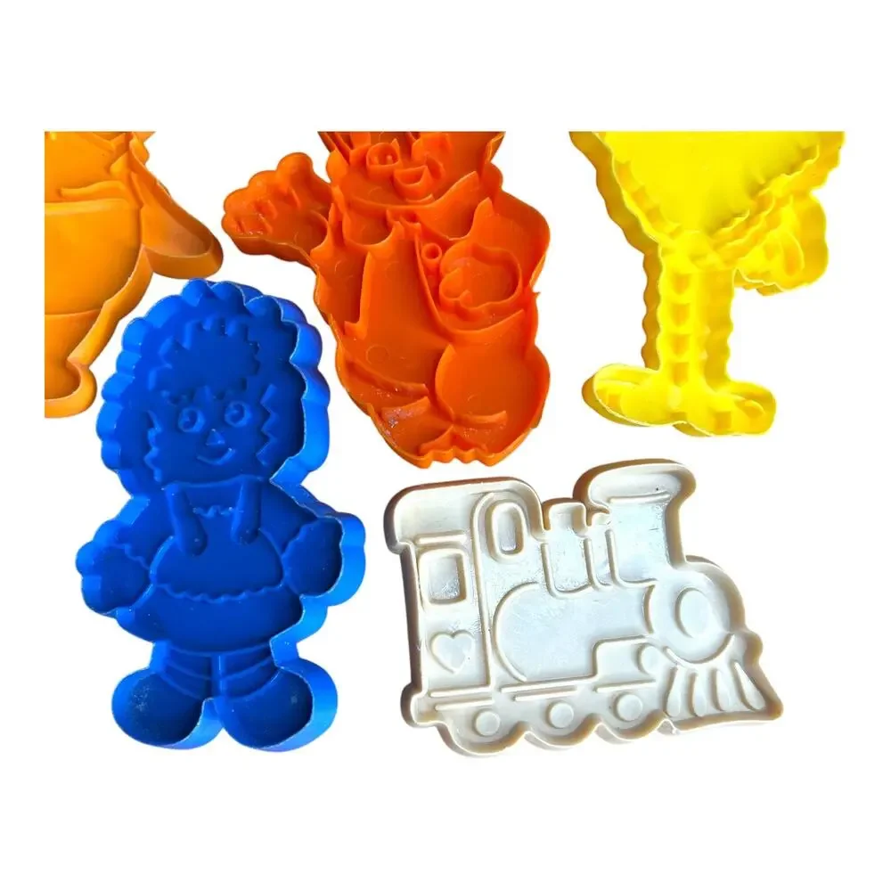 Vintage Cookie Cutters Plastic 1970s 1980s Cartoon Characters